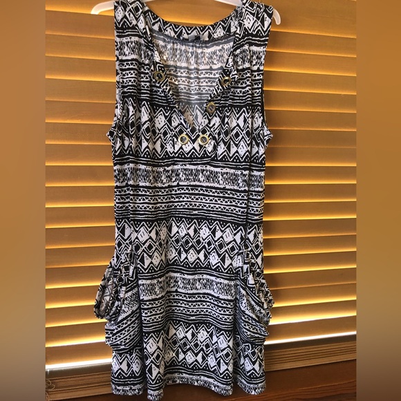 MANDARIN BLUE RESORTWEAR PRETTY BEACH, POOL COVER UP DRESS SIZE LARGE. NWOT - Picture 5 of 5